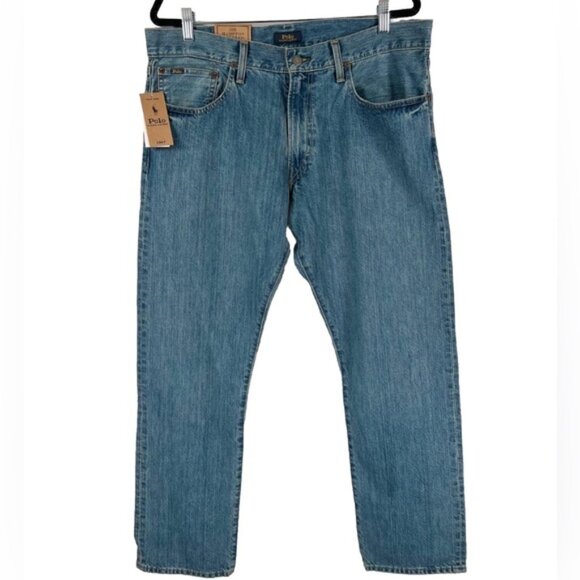 NWT POLO‎ RALPH LAUREN THE HAMPTON RELAXED STRAIGHT Jeans Size 35/30